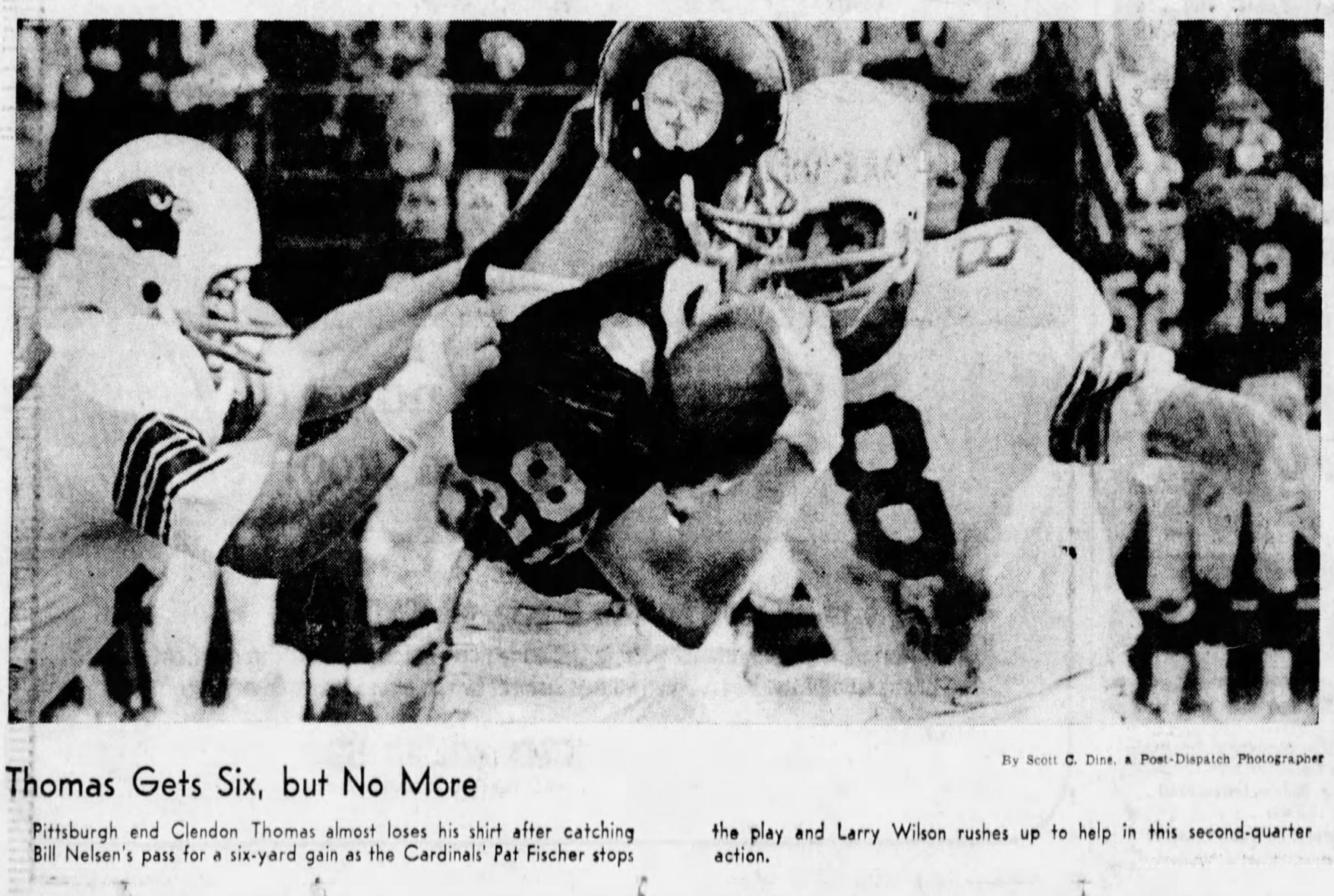 Nov. 7, 1965: The toughness of Larry Wilson